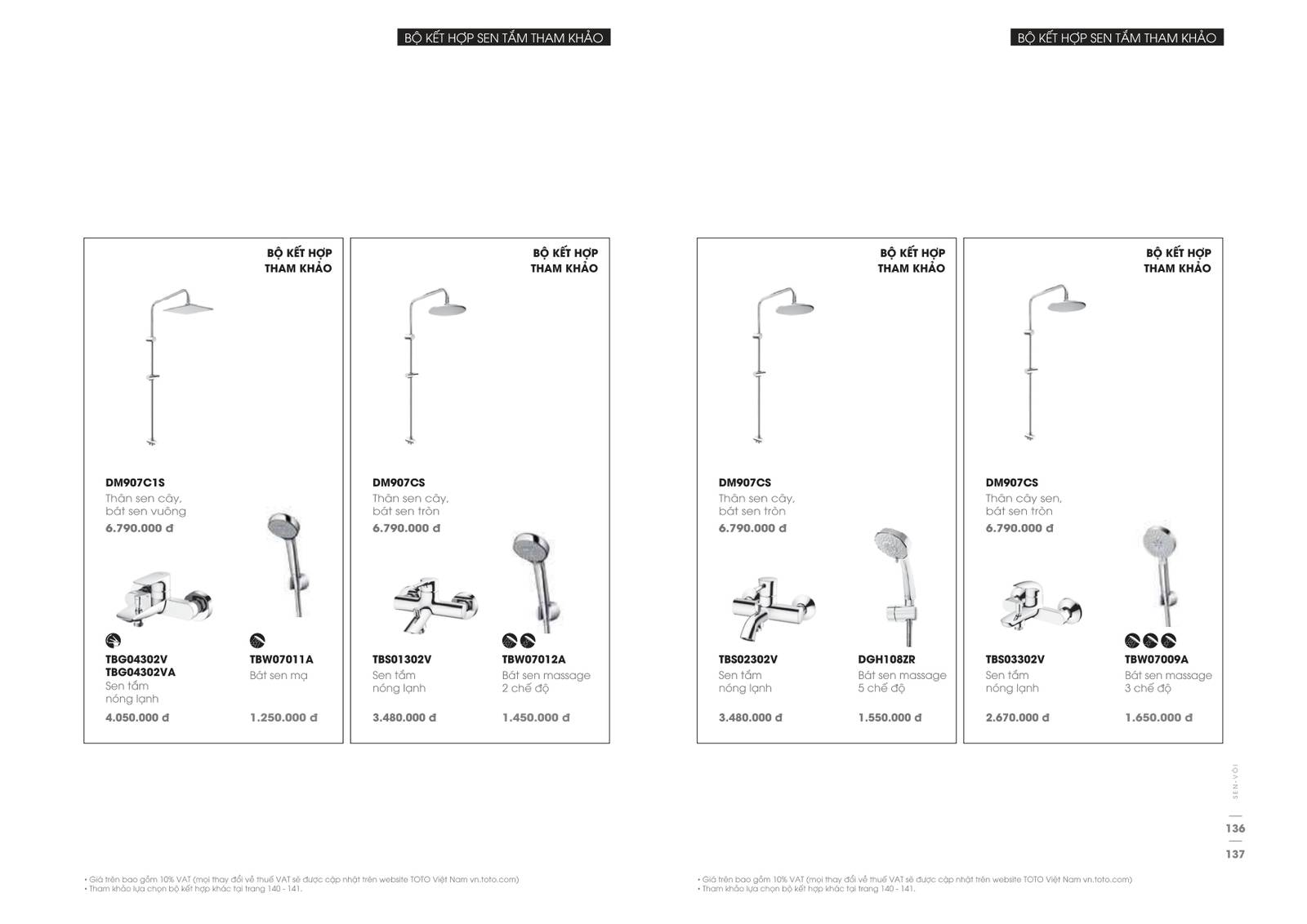 Thiết bị vệ sinh TOTO Catalogue và Bảng giá mới nhất 2024 /Page 63